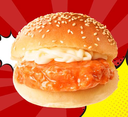 奥尔良鸡肉汉堡面包