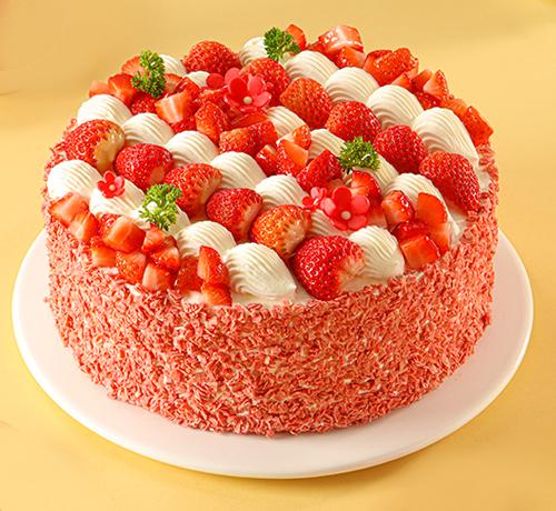 草莓丝绒蛋糕