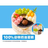 鲜果四味冰淇淋蛋糕