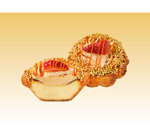 焦糖奶皮子可颂挞